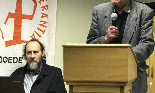 Martiens van Bart en voorsitter Dr. C. de Wet.