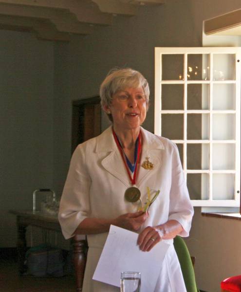 Helena, ons voorsitter.